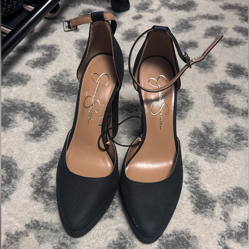 Jessica Simpson Black Heels